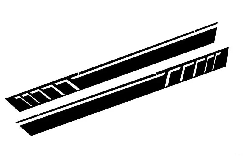 Seitenaufkleber Vinyl Matt Schwarz Passend Für Mercedes G-Klasse W463 (1989-2017) KITT