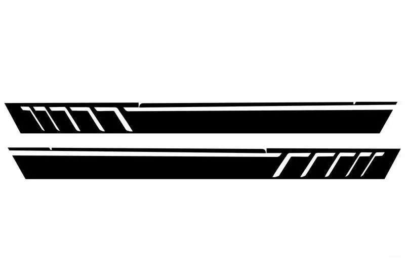 Seitenaufkleber Vinyl Matt Schwarz Passend Für Mercedes G-Klasse W463 (1989-2017) KITT