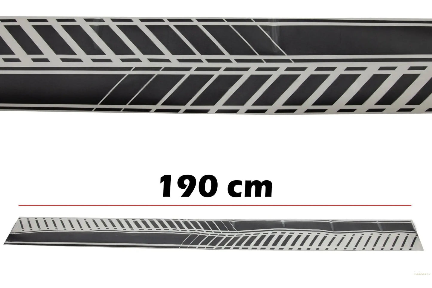 Seitenaufkleber Vinyl Matt Schwarz Passend Für VW Polo Golf 5 6 7 V Vi VII (2003) KITT