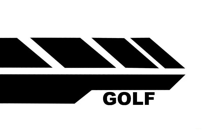 Seitenaufkleber Vinyl Schwarz Passend Für VW Golf 5 6 7 V Vi VII (2003) KITT Specials