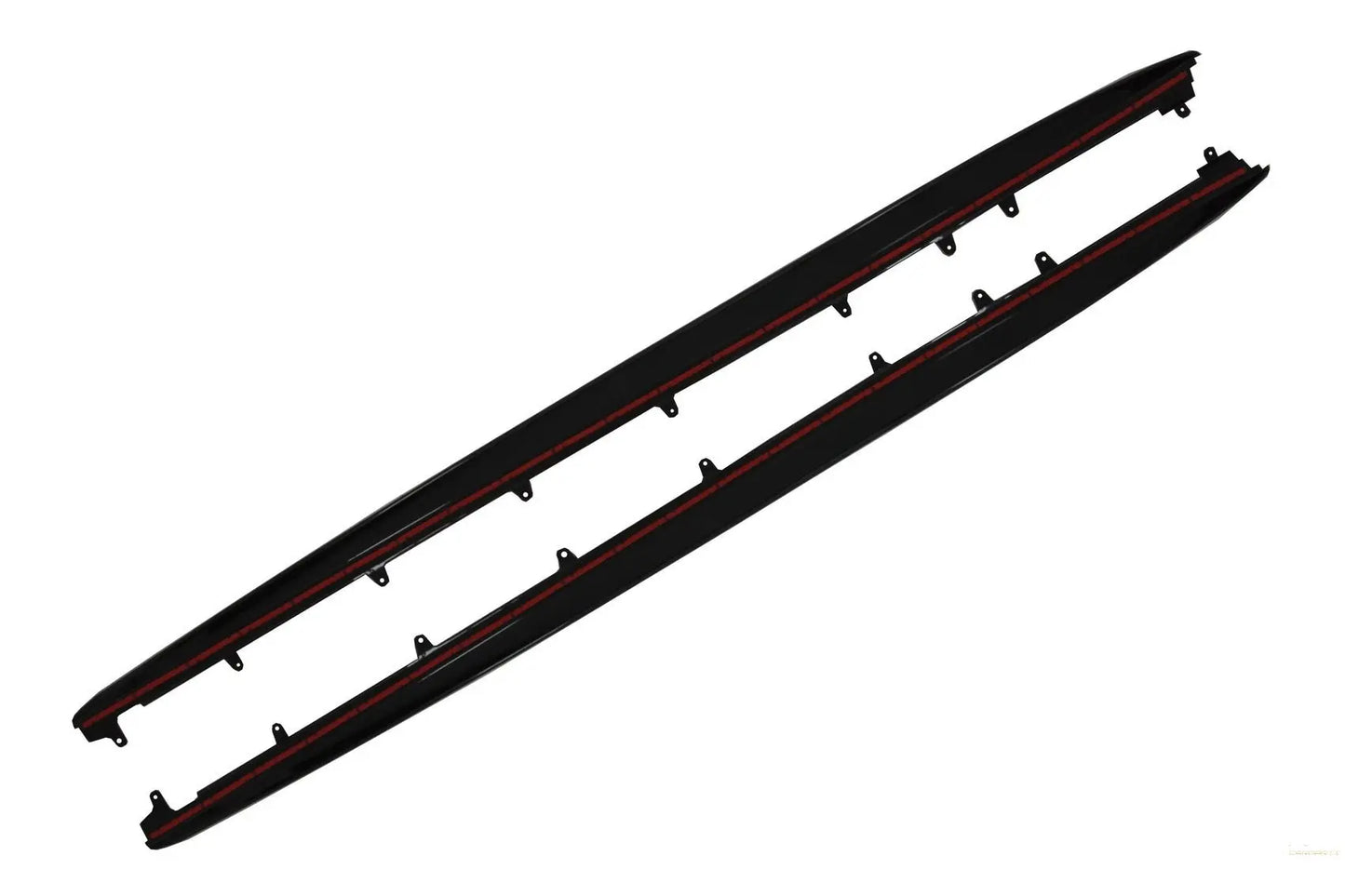 Seitenschwellerverlängerung Passend Für BMW 5er G38 Langversion Limousine (2017) M Performance Design Piano Black KITT