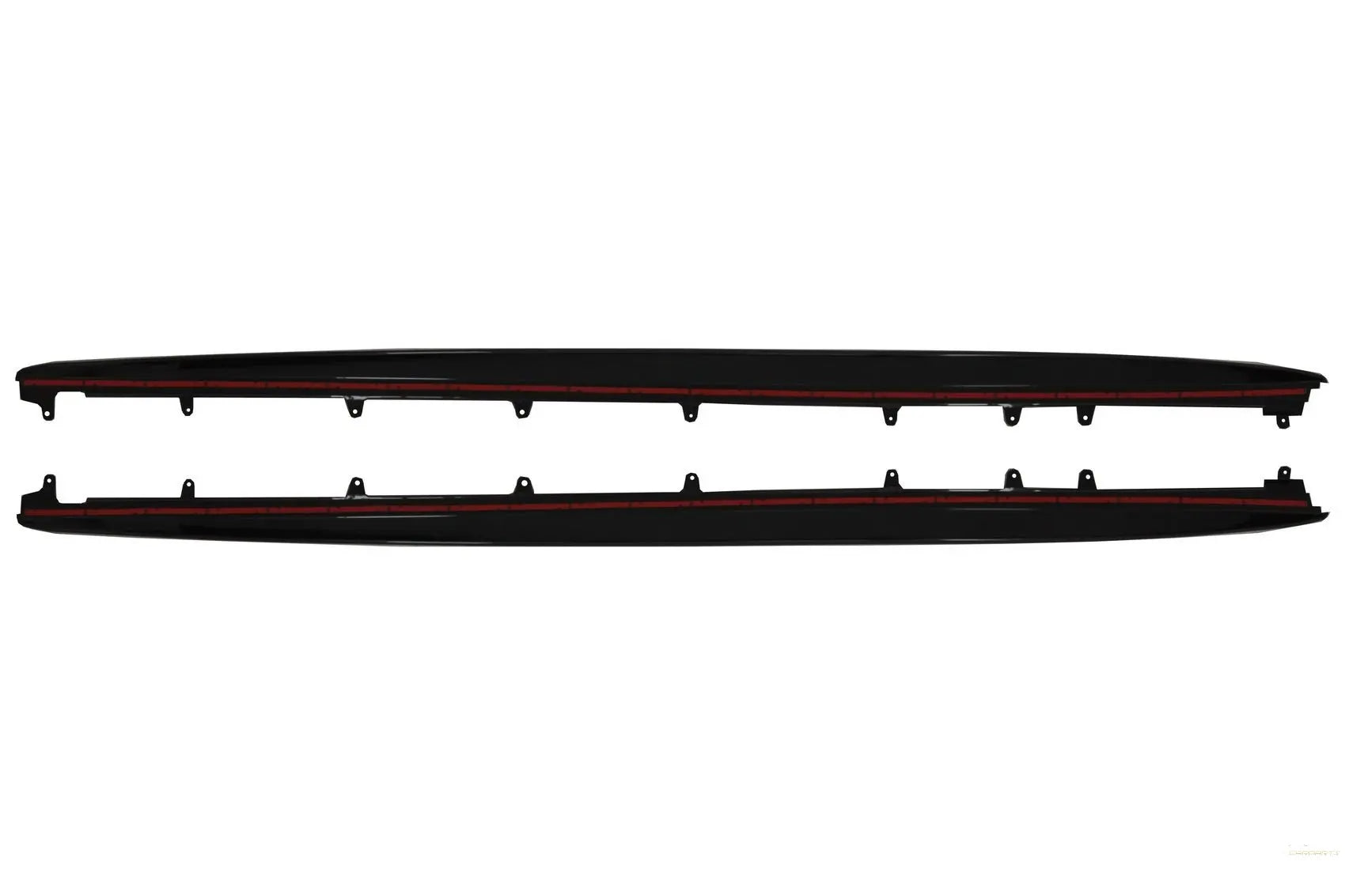 Seitenschwellerverlängerung Passend Für BMW 5er G38 Langversion Limousine (2017) M Performance Design Piano Black KITT