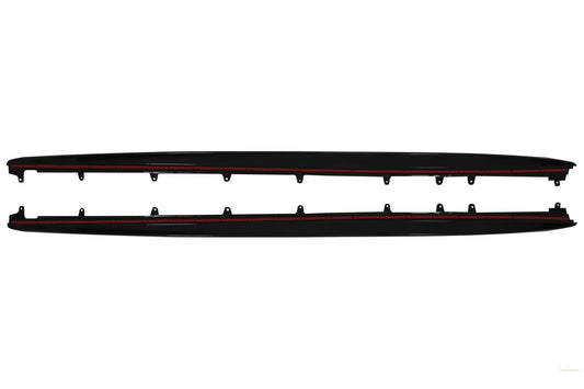 Seitenschwellerverlängerung Passend Für BMW 5er G38 Langversion Limousine (2017) M Performance Design Piano Black KITT