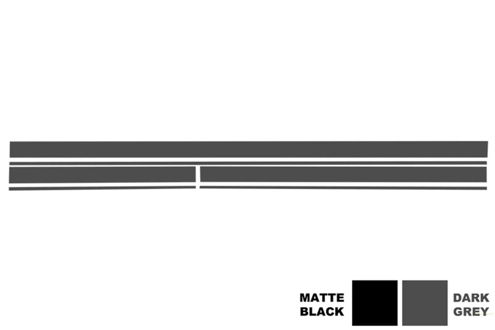 Set Aufkleber Seitenaufkleber & Obere Motorhaube Dach Heckklappe Dunkelgrau Passend Für Mercedes C205 Coupé A205 Cabriolet A45 KITT