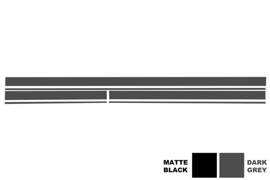 Set Aufkleber Seitenaufkleber & Obere Motorhaube Dach Heckklappe Dunkelgrau Passend Für Mercedes C205 Coupé A205 Cabriolet A45 KITT