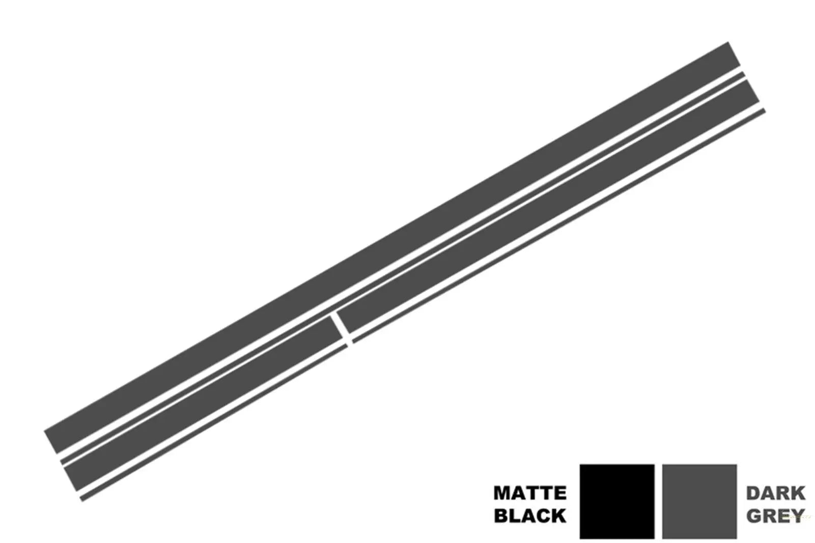 Set Aufkleber Seitenaufkleber & Obere Motorhaube Dach Heckklappe Dunkelgrau Passend Für Mercedes C205 Coupé A205 Cabriolet A45 KITT
