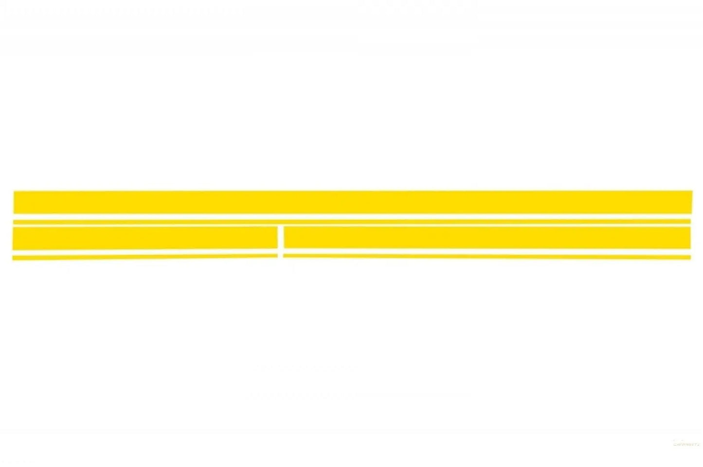 Set Aufkleber Seitenaufkleber & Obere Motorhaube Dach Heckklappe Gelb Matt Passend Für Mercedes C205 Coupé A205 Cabriolet (2014) KITT