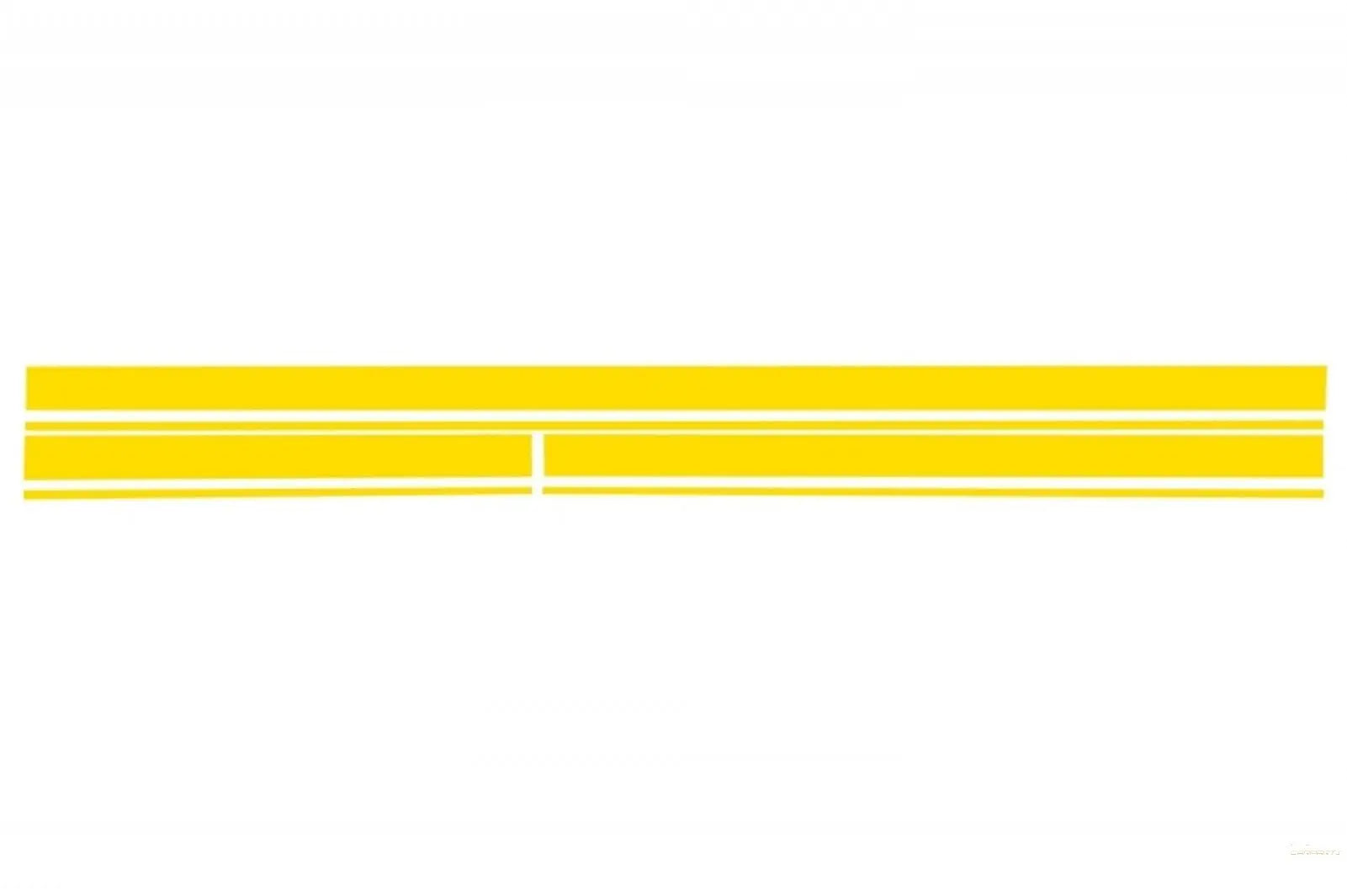 Set Aufkleber Seitenaufkleber & Obere Motorhaube Dach Heckklappe Gelb Matt Passend Für Mercedes C205 Coupé A205 Cabriolet (2014) KITT