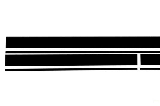 Set Aufkleber Seitenaufkleber & Obere Motorhaube Dach Heckklappe Mattschwarz Passend Für Mercedes C205 Coupé A205 Cabriolet A45 KITT