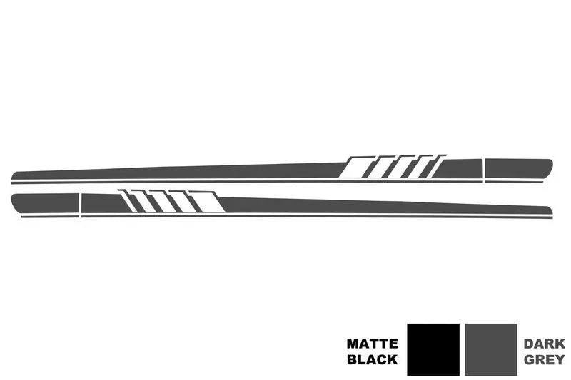 Set Aufkleber Seitenaufkleber & Obere Motorhaube Dach Heckklappe & Aufkleber Spiegel Dunkelgrau Passend Für Mercedes C205 Coupé A205 Cabriolet A45 KITT