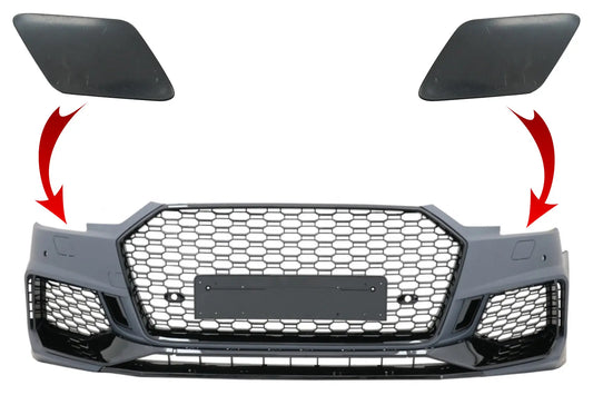Sra Abdeckungen Frontstoßstange Passend Für Audi A4 B9 8W Limousine Avant (2016-2018) Quattro RS4 Design KITT