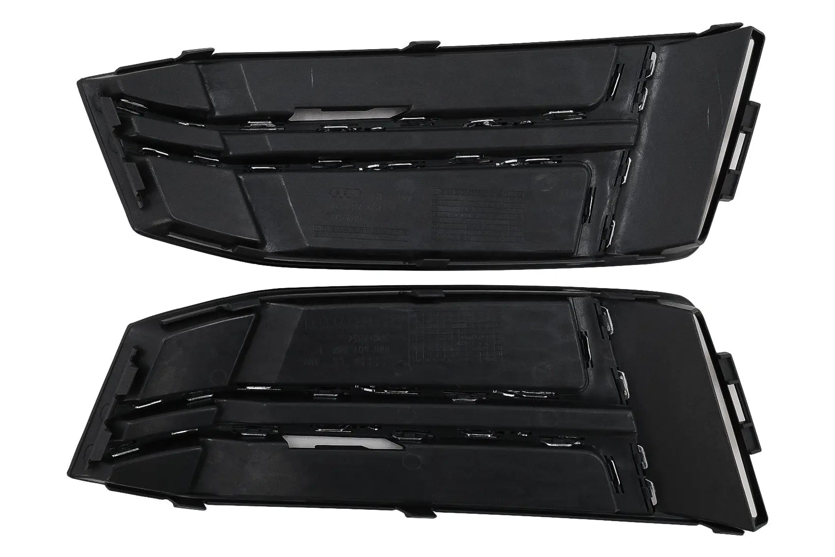 Stoßfänger Untere Gitterabdeckungen Seitengitter Passend Für Audi A4 B9 Limousine Avant (2016-2018) S-Line Silver Edition KITT