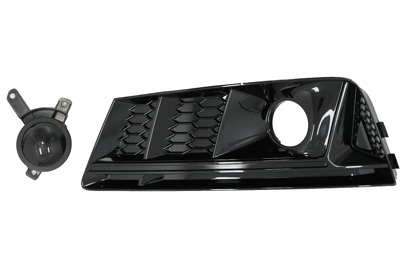 Stoßfänger Unterer Kühlergrill Zubehörabdeckungen Seitengitter Passend Für Audi A4 B9 Limousine Avant (2016-2018) RS4 Design Black Edition KITT