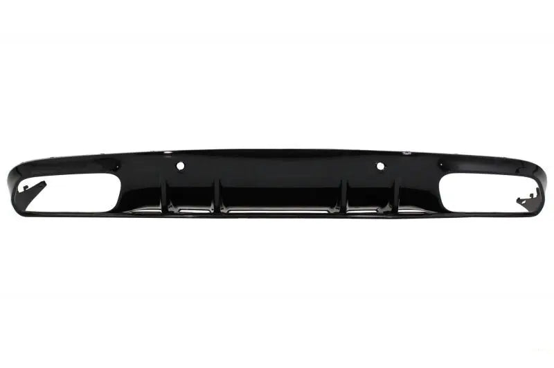 Stoßfängerschürzendiffusor Mit Heckschürzenklappen Passend Für Mercedes C-Klasse C205 A205 Coupé Cabriolet Facelift C63s Komplett Schwarz KITT