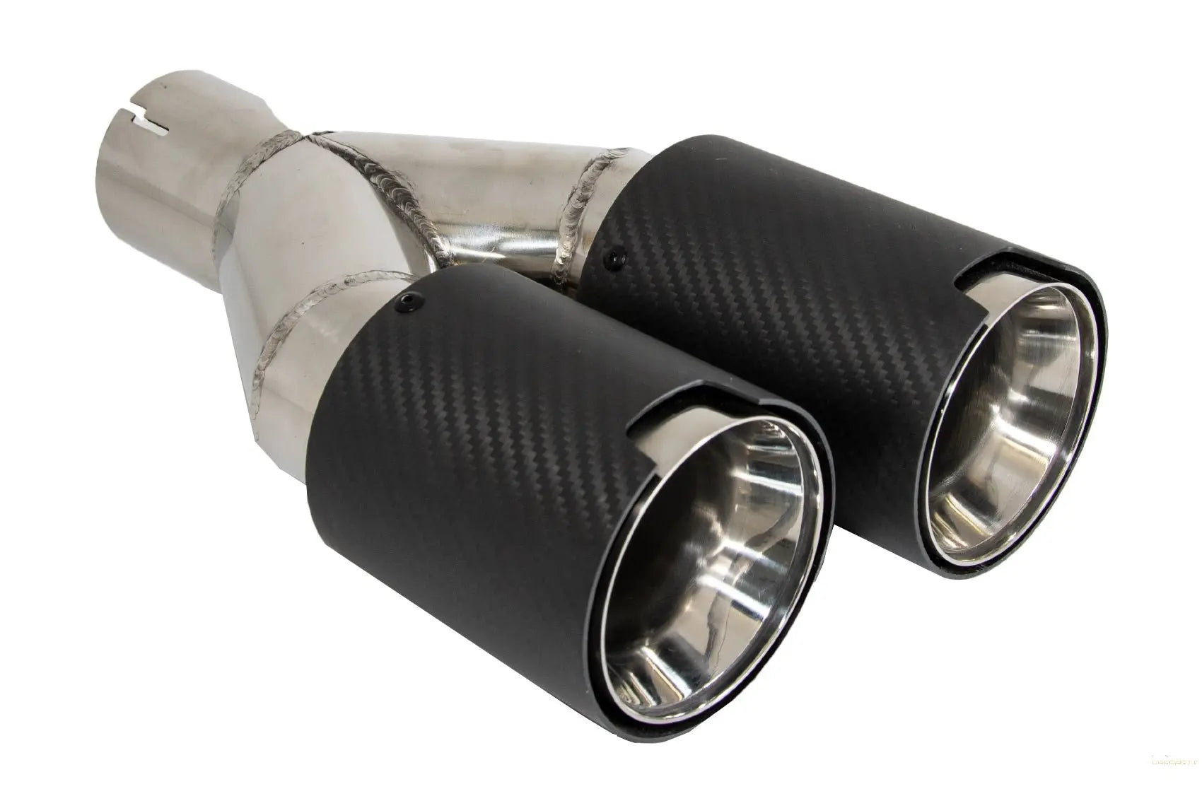 Universal-Dual-Twin-Auspuff-Endstücke Aus Kohlefaser Mit Mattem Finish, Einlass 6 Cm / 2,36 Zoll KITT Professional Exhaust Systems