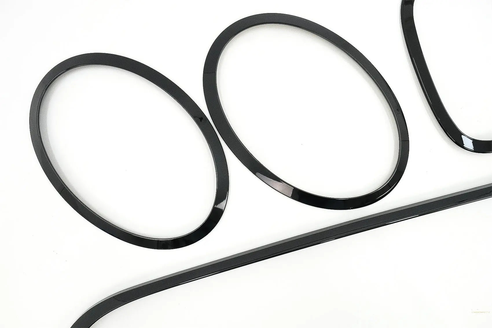 Verkleidungsset Scheinwerfer Kühlergrill Rückleuchten Passend Für Mini III F55/F56 Schrägheck F57 Cabrio (2014) Klavierlack Schwarz KITT Specials