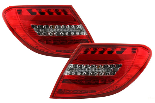 Voll-LED-Rückleuchten Passend Für Mercedes C-Klasse W204 (2007-2012) Facelift-Design KITT