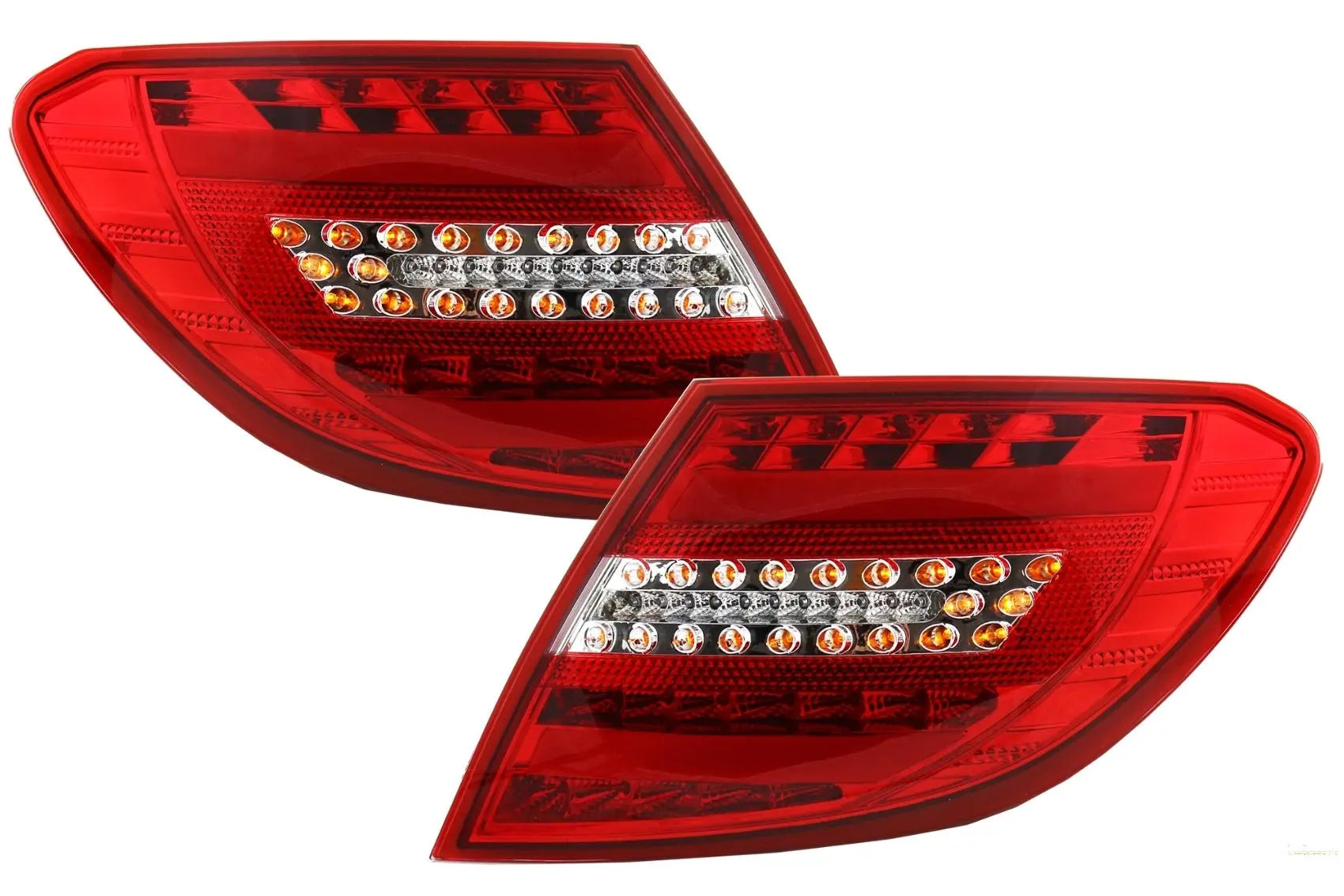 Voll-LED-Rückleuchten Passend Für Mercedes C-Klasse W204 (2007-2012) Facelift-Design KITT