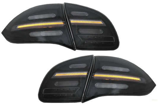 Voll-LED-Rückleuchten Passend Für Porsche Cayenne 958 E2 92a Vorfacelift (2010-2014) Black Smoke Mit Dynamischen Blinkern KITT Lightning