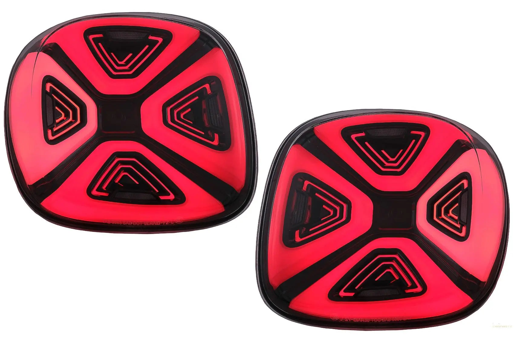 Voll-LED-Rückleuchten Passend Für Smart Fortwo C453 A453 Forfour W453 (2014-2019) Dynamische Startanzeige Rot Klar KITT