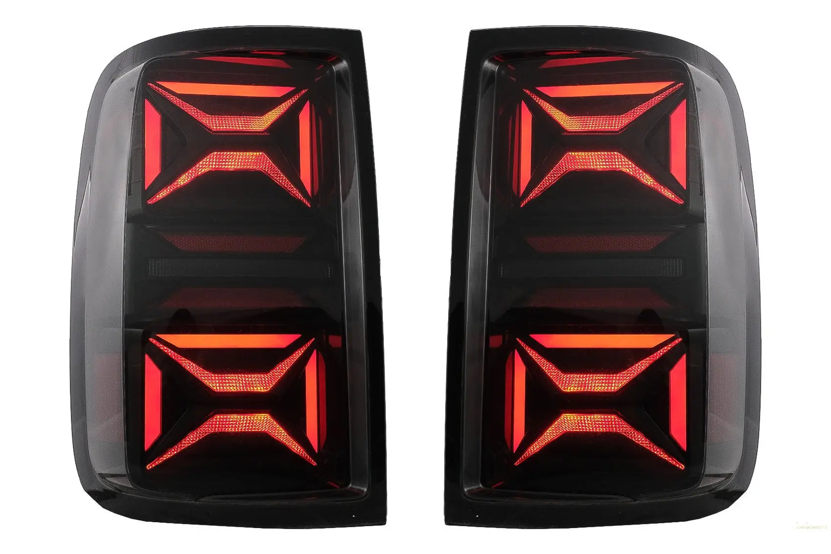 Voll-LED-Rückleuchten Passend Für VW Amarok (2010-2020) Dynamisches Sequentielles Wendelicht Rauch KITT