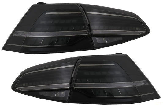 Voll-LED-Rückleuchten Passend Für VW Golf 7 & 7.5 VII (2012-2020) Facelift Retrofit G7.5 Look Dynamische Sequentielle Blinker Smoke KITT