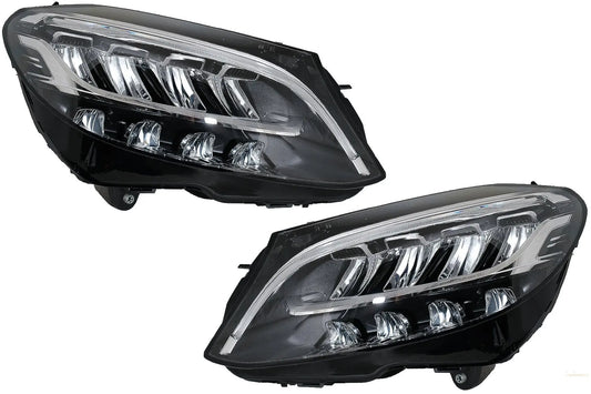 Voll-LED-Scheinwerfer Passend Für Mercedes C-Klasse W205 S205 (2019-Up) LHD KITT Specials