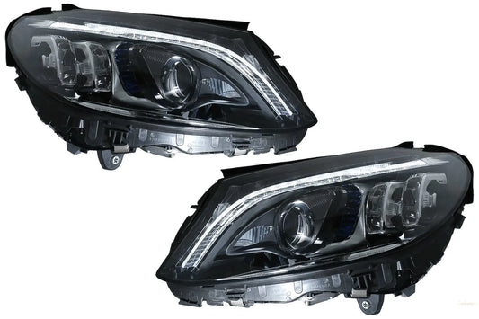 Voll Multibeam LED Scheinwerfer Passend Für Mercedes C-Klasse W205 S205 (2014-2018) LHD KITT