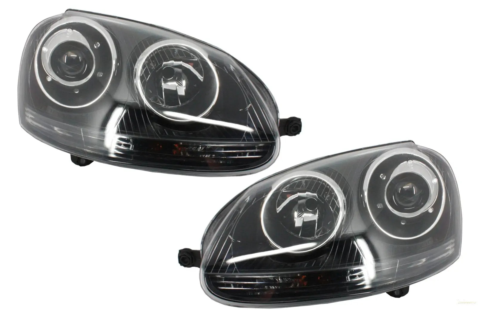 Xenon-Look Scheinwerfer Passend Für VW Golf 5 V Mk5 (2003-2007) Jetta (2005-2010) GTI R32 Black Edition KITT