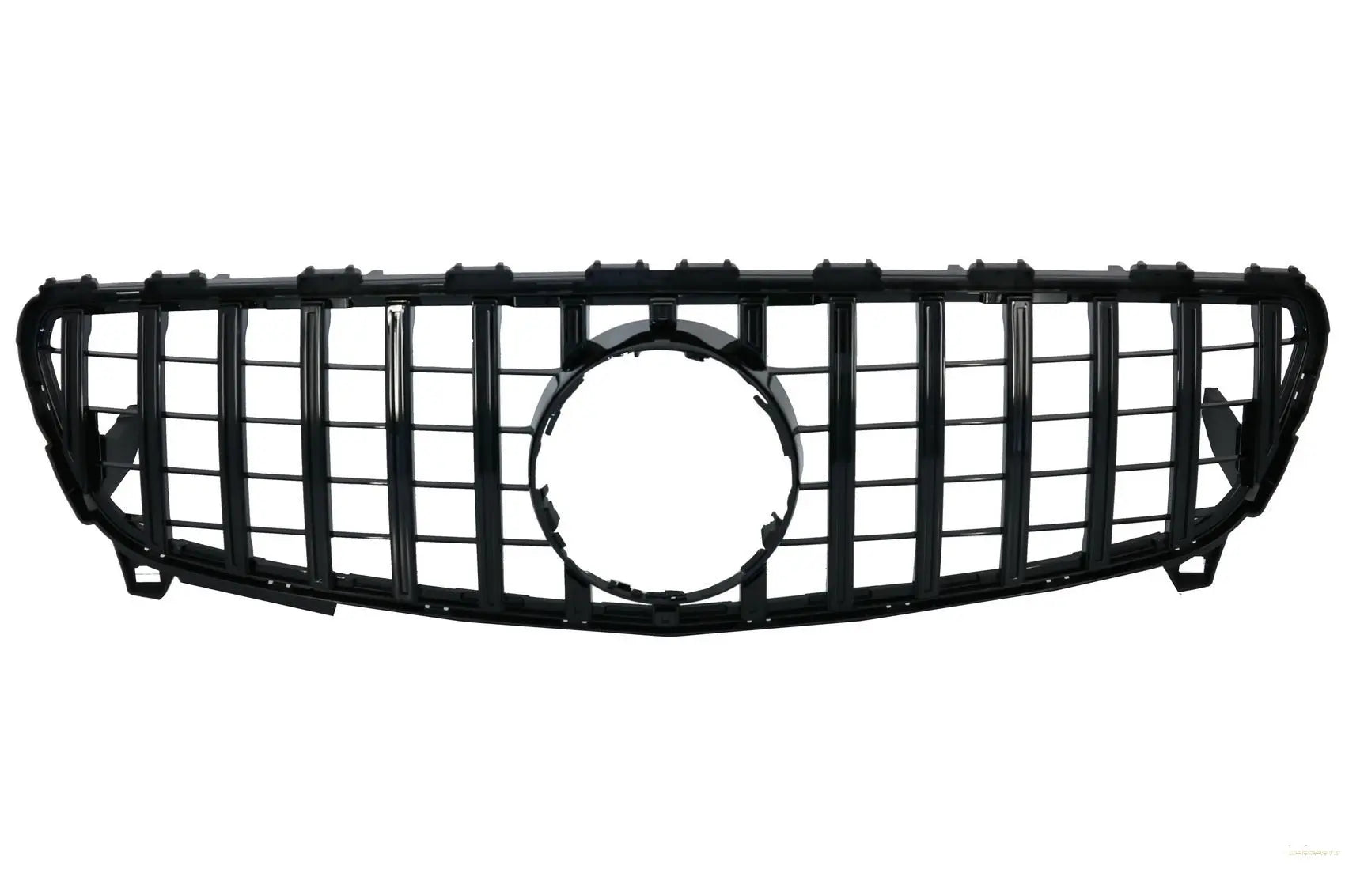 Zentralgitter Passend Für Mercedes A-Klasse W176 Facelift (09.2015-2018) A45 GT-R Panamericana Design Ganz In Schwarz KITT Specials