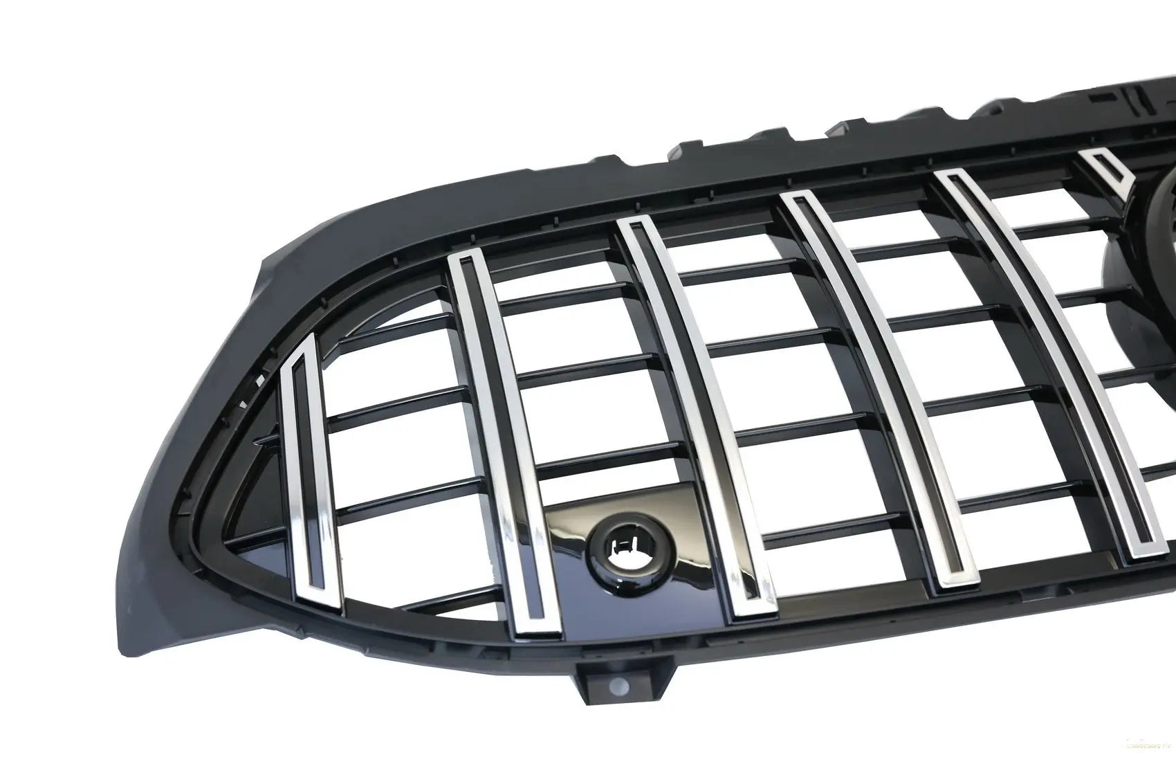 Zentralgitter Passend Für Mercedes A-Klasse W177 Fließheck V177 Limousine (04.2018) GT-R Panamericana Design Schwarz Chrom KITT Specials