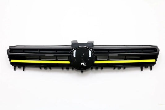 Zentralgitter Passend Für VW Golf 7 VII (2012-2017) R400 Design Gelbe Einschübe KITT Specials