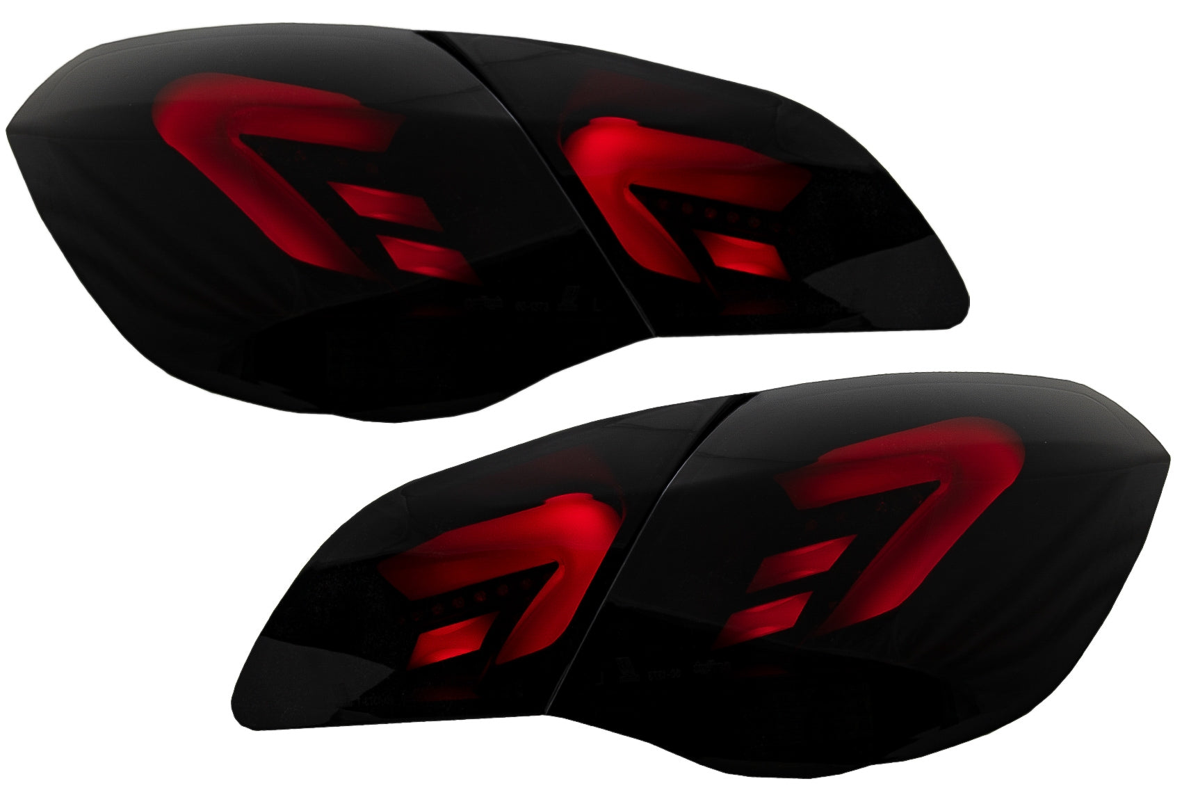 LED Rückleuchten für den Opel Astra J 09-15 5 Türen Schrägheck Schwarzer Rauch CarPartsTuning