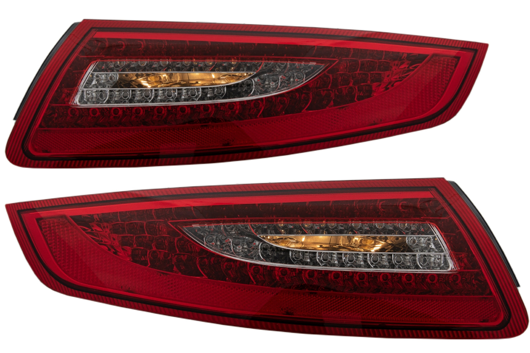 LED Rückleuchten für PORSCHE 911/997 2004-2008 Nebelscheinwerfer Rot / Kristall CarPartsTuning