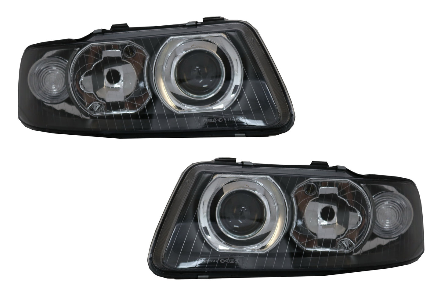 Scheinwerfer für AUDI A3 8L 09.2000-2003 Schwarz Oneblock HID Look Linse CarPartsTuning