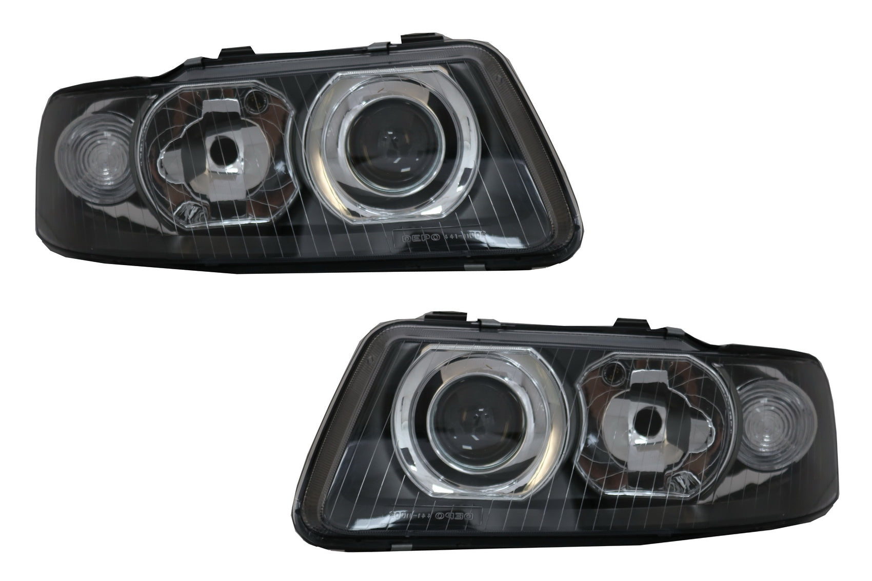 Scheinwerfer für AUDI A3 8L 09.2000-2003 Schwarz Oneblock HID Look Linse CarPartsTuning