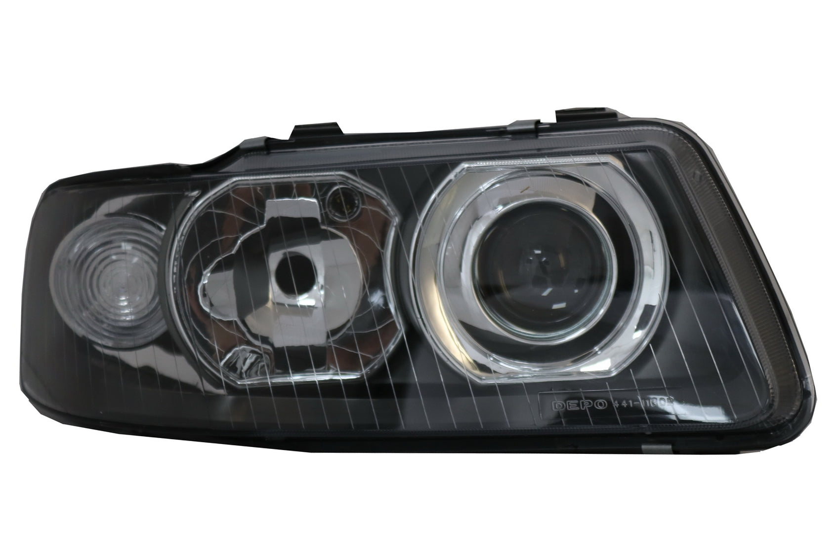 Scheinwerfer für AUDI A3 8L 09.2000-2003 Schwarz Oneblock HID Look Linse CarPartsTuning