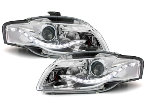 Scheinwerfer für AUDI A4 B7 2004-2008 LED Tagfahrlicht DRL Optik CarPartsTuning