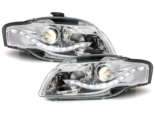 Scheinwerfer für AUDI A4 B7 2004-2008 LED Tagfahrlicht DRL Optik CarPartsTuning