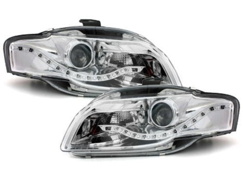 Scheinwerfer für AUDI A4 B7 2004-2008 LED Tagfahrlicht DRL Optik CarPartsTuning
