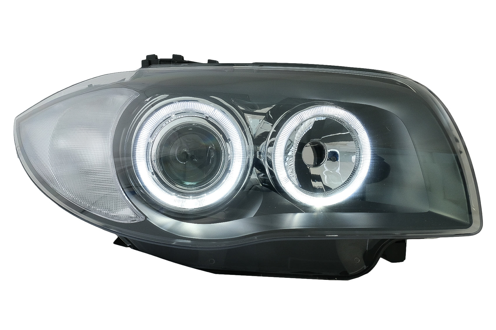 Scheinwerfer Angel Eyes für BMW 1er E81 E82 E87 E88 04-11 2 Halo Felgen CarPartsTuning