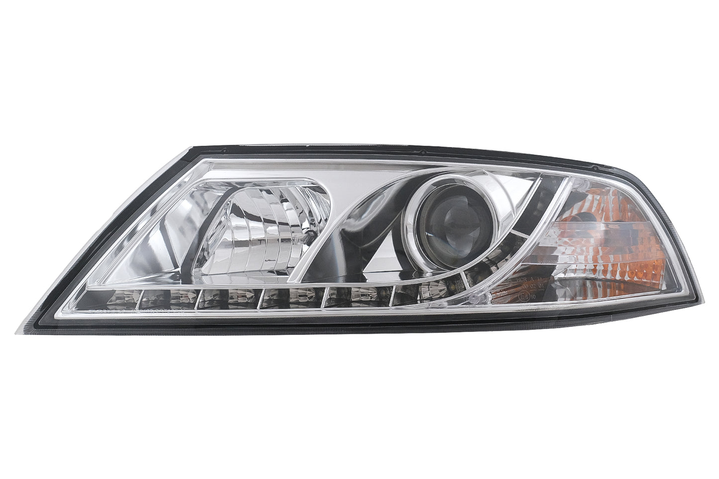 LED DRL Scheinwerfer für Skoda Octavia II 2004-2008 Chrom Tagfahrlicht Carpartstuning Austria