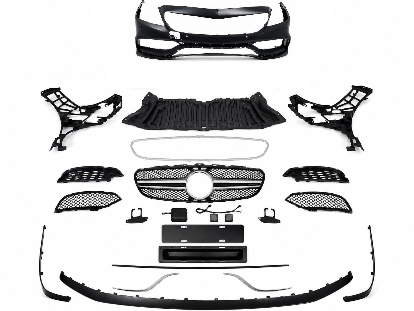 Stoßstange für Mercedes CLS Klasse W218 2011–2018 Kühlergrill klappen Carpartstuning Austria