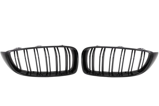 Kühlergrill Nieren für BMW F32 F33 F36 13-03.19 Doppelt M Look Glänzend Schwarz Carpartstuning Austria
