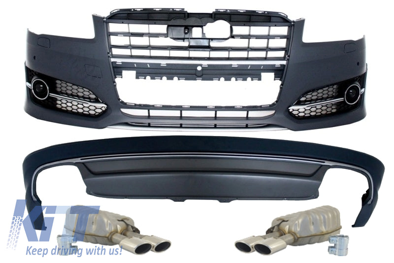 BodyKit für Audi A8 D5 2018-2021 S8 2022 Optik Stoßstange Diffusor Endrohre Carpartstuning Austria
