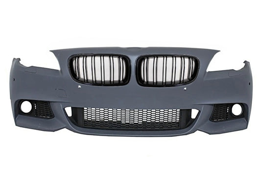 Stoßstange für BMW 5er F10 F11 11-14 M-Technik Design Gitter Doppelstreifen Schwarz Carpartstuning Austria