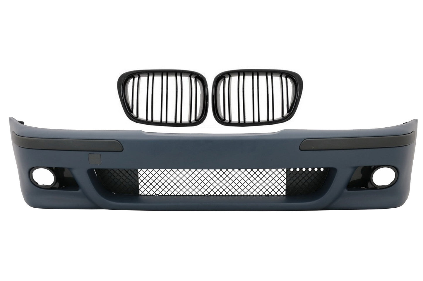Stoßstange für BMW 5er E39 95-03 Gitter Double Stripe Piano Black M5 Look Carpartstuning Austria