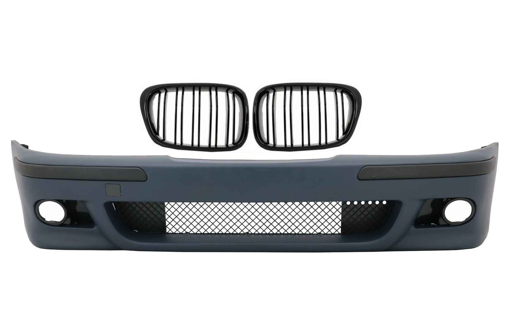 Stoßstange für BMW 5er E39 95-03 Gitter Double Stripe Piano Black M5 Look Carpartstuning Austria