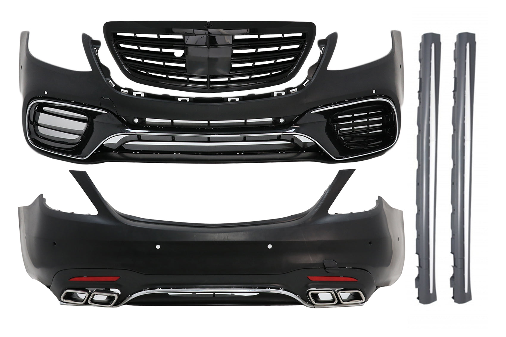 Body Kit für MERCEDES S-Klasse W222 Facelift 13-17 Stoßstange Gitter S63 Look Carpartstuning Austria