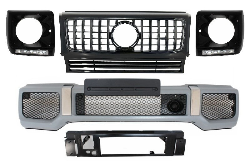 Frontstoßstange für Mercedes G-Klasse W463 89-12 Zentralgrill G65-Design Carpartstuning Austria